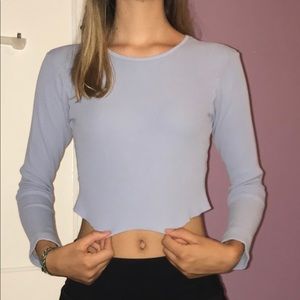 John Galt long sleeve crop top